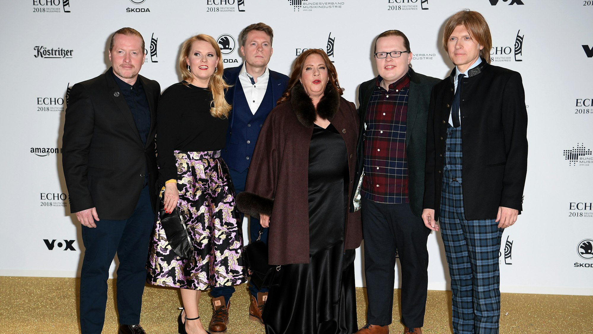 Die Kelly Family 2018 bei der 27. Verleihung des Deutschen Musikpreises Echo. Jetzt bekommt die Kultfamilie eine eigene Doku-Soap.