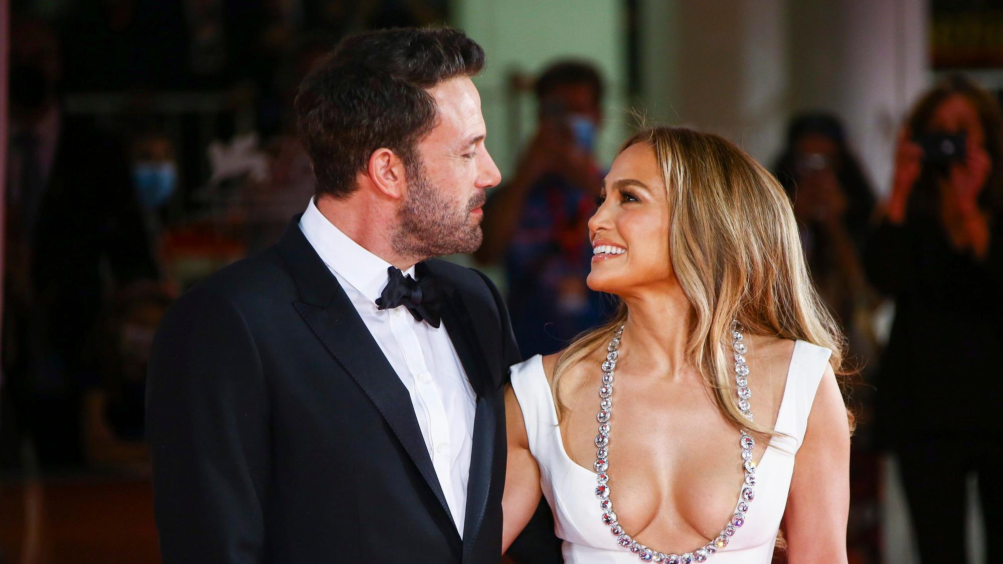 Jennifer Lopez und Ben Affleck bei einer Filmpremiere in Venedig am 10. September 2021