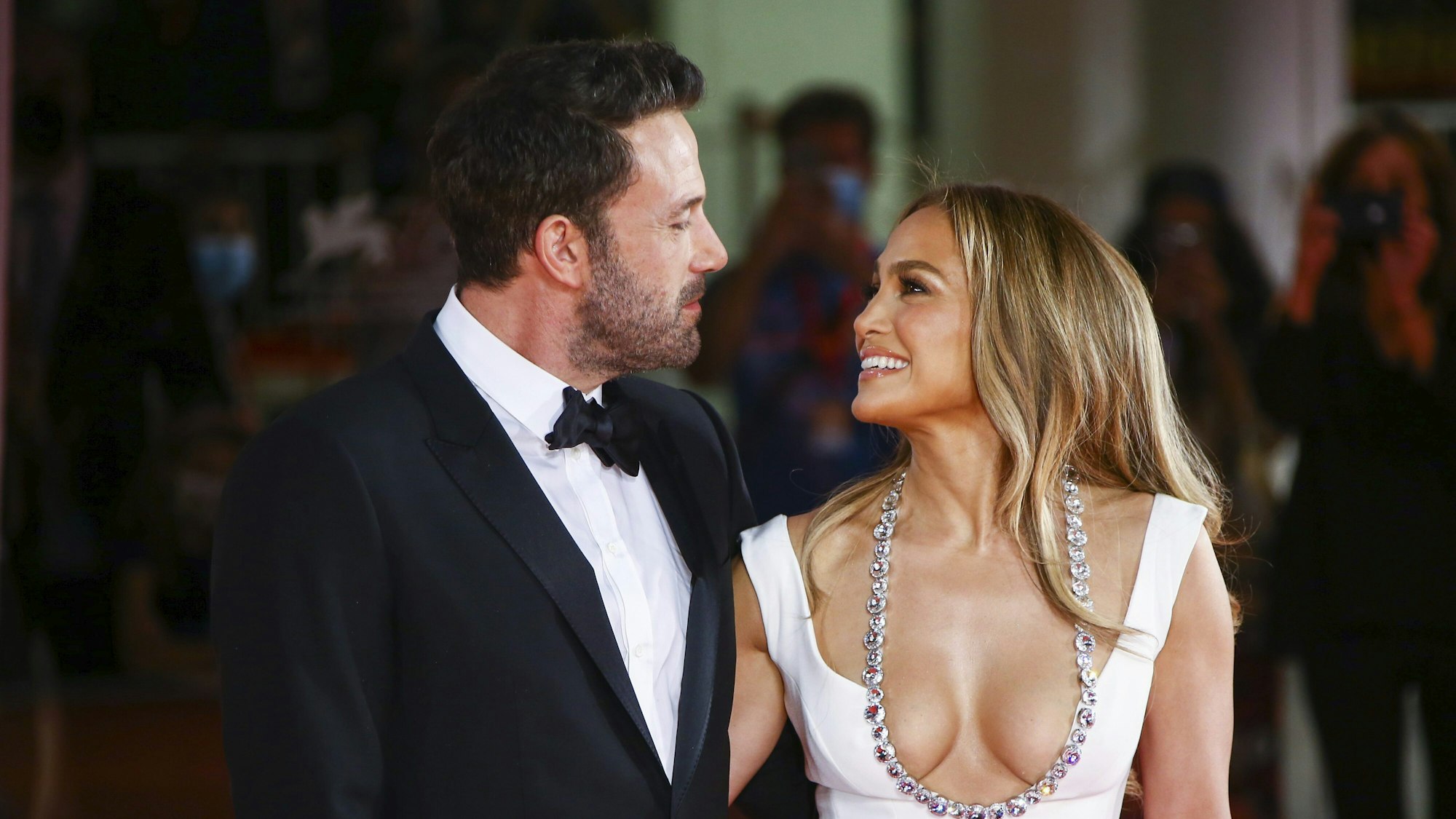 Jennifer Lopez und Ben Affleck bei einer Filmpremiere in Venedig am 10. September 2021