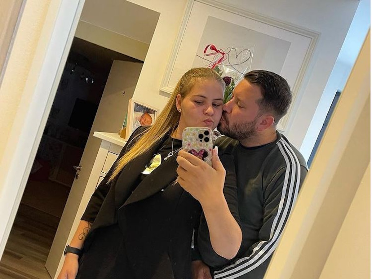Sylvana Wollny und Ehemann Florian Köster auf einem Instagram-Selfie vom 25. August 2021 +++ Screenshot zur Berichterstattung erstellt.