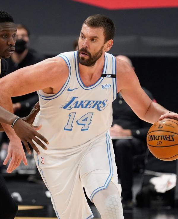 Center Marc Gasol (14) muss dei L.A. Lakers verlassen und soll wohl nach Spanien zurückkehren.