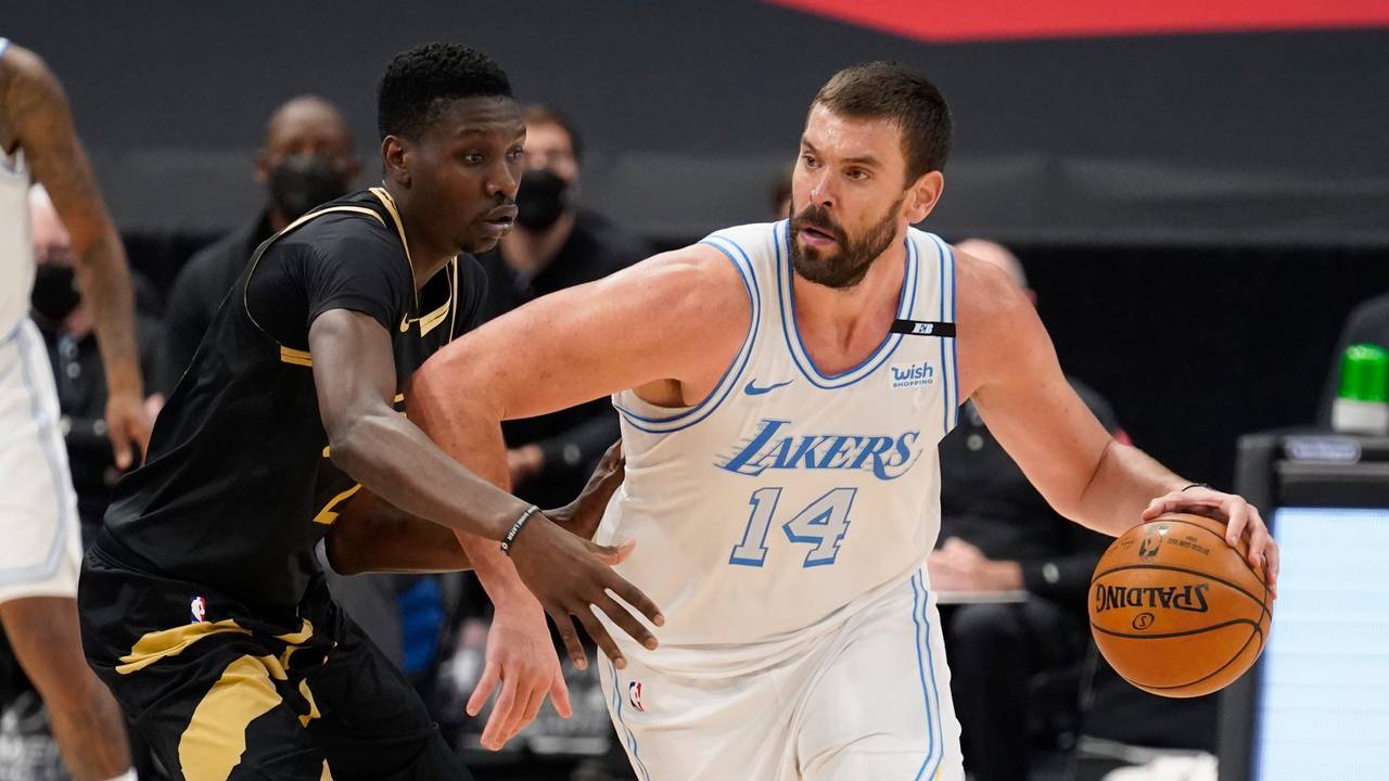 Center Marc Gasol (14) muss dei L.A. Lakers verlassen und soll wohl nach Spanien zurückkehren.