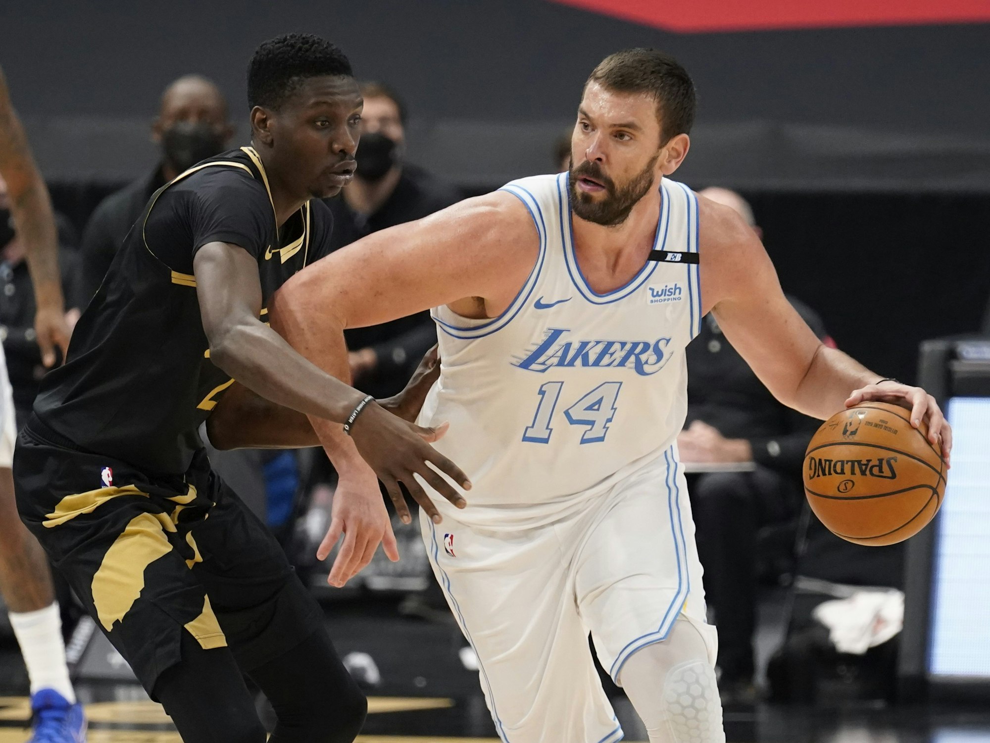 Center Marc Gasol (14) muss dei L.A. Lakers verlassen und soll wohl nach Spanien zurückkehren.
