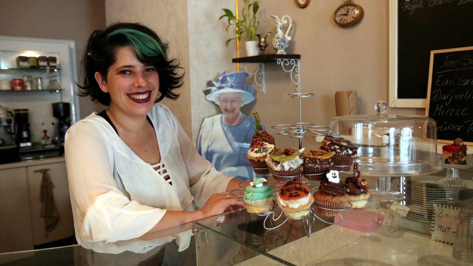 Köln: Royal Cupcake Inhaberin Leonie Schlüter.