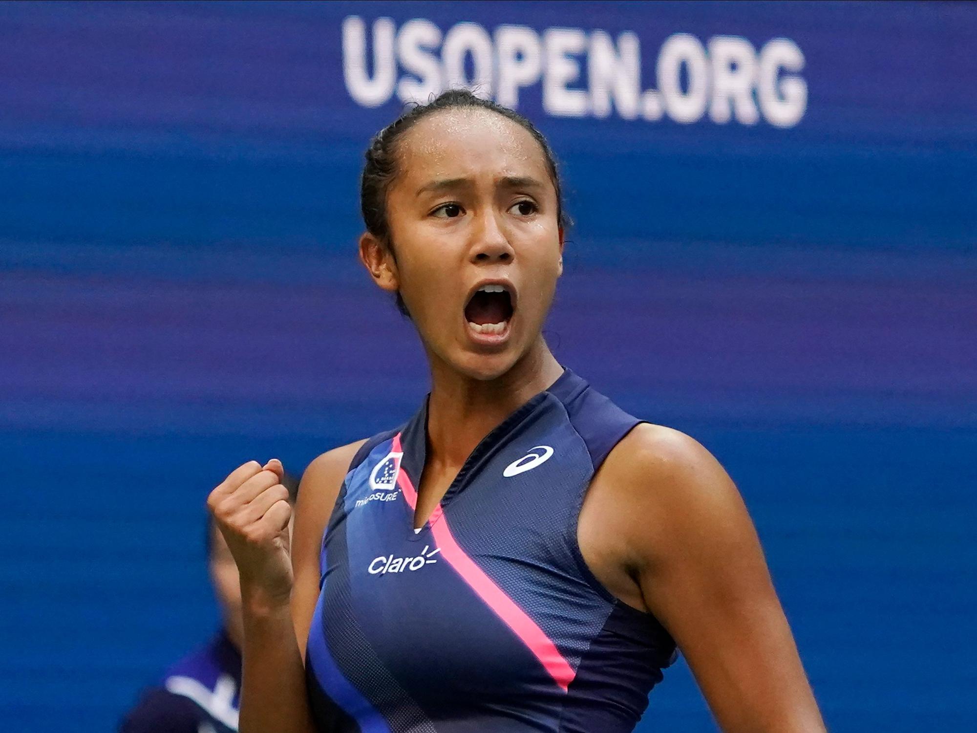 Leylah Fernandez ballt die Faust zum Jubel