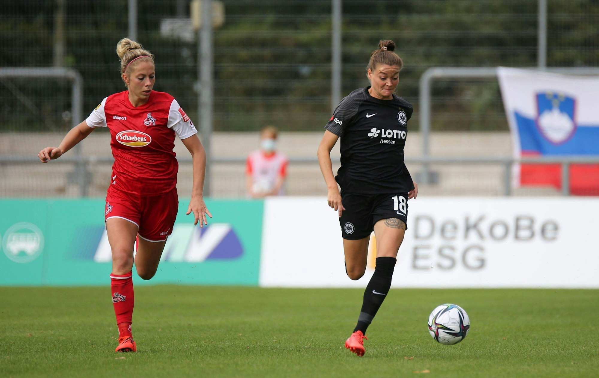 Sharon Beck im Laufduell mit Verena Hanshaw