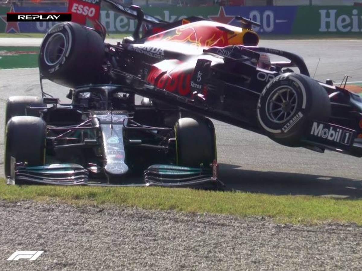 Lewis Hamilton bockt Max Verstappen beim Großen Preis von Italien auf