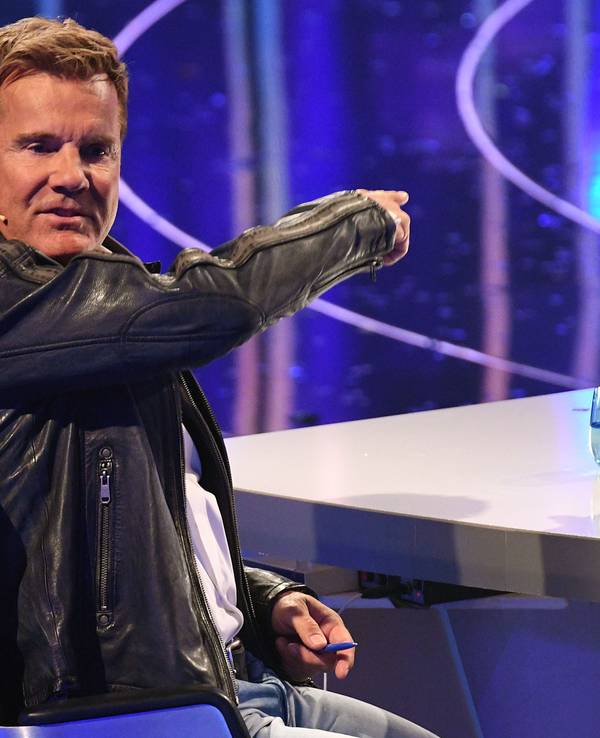 Dieter Bohlen 2018 in der ersten Liveshow der 15 Staffel von „Deutschland sucht den Superstar“.