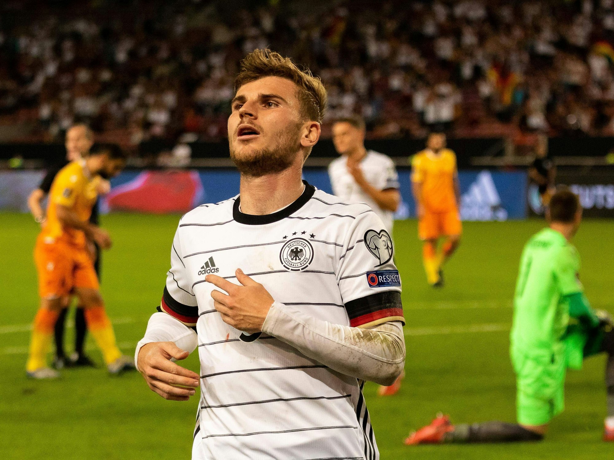 Timo Werner beim Spiel gegen Armenien.
