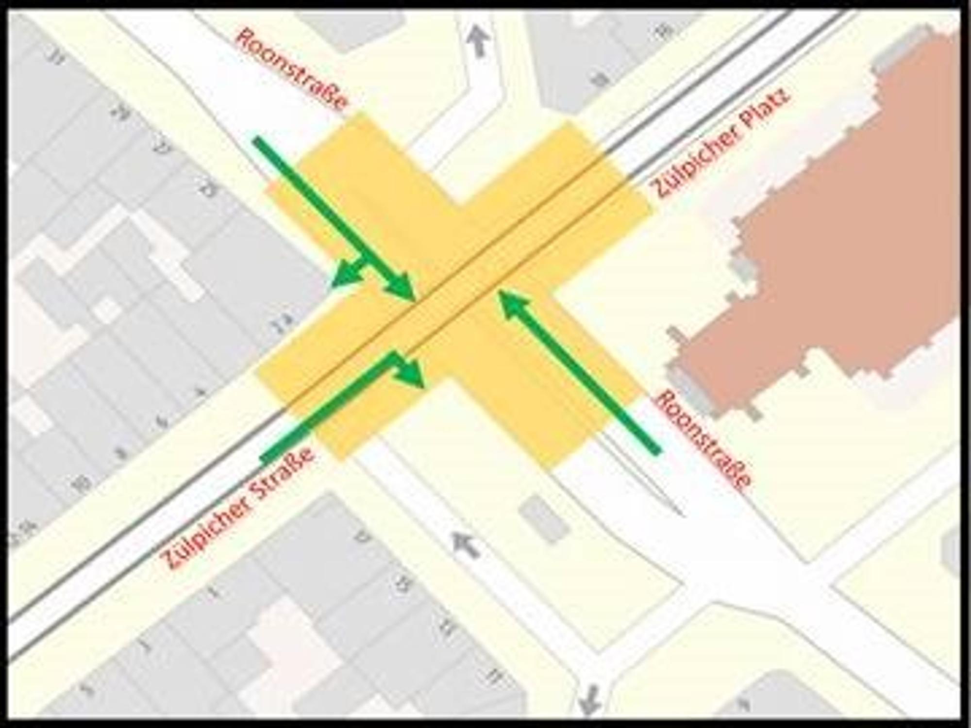 Teile des Zülpicher Platzes werden für den Autoverkehr gesperrt.