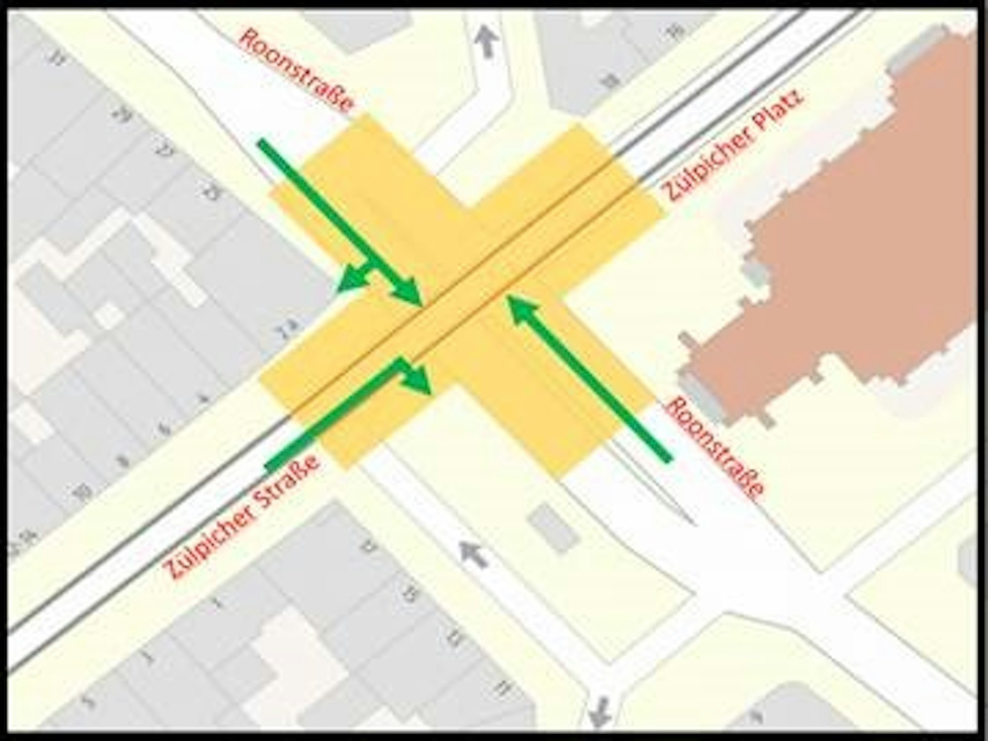 Teile des Zülpicher Platzes werden für den Autoverkehr gesperrt.