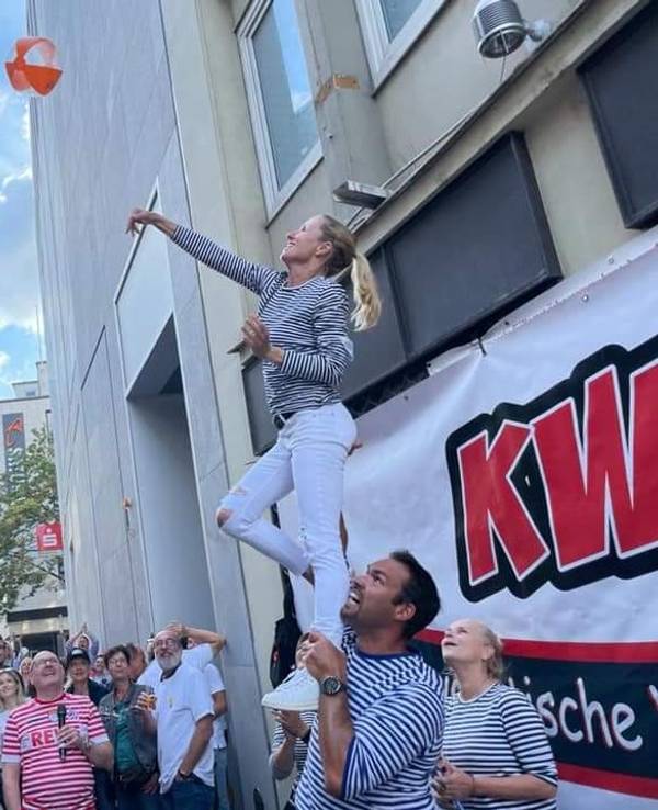 Mitglieder bei der Kamelle-WM am 12. September 2021 in Köln