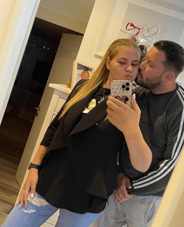 Sylvana Wollny mit Freund Florian Köster gemeinsam auf einem Foto vom 14. September.