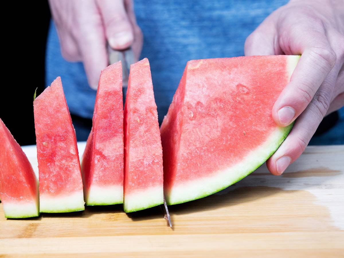 Unser Symbolfoto von Mai 2007 zeigt eine aufgeschnittene Wassermelone.