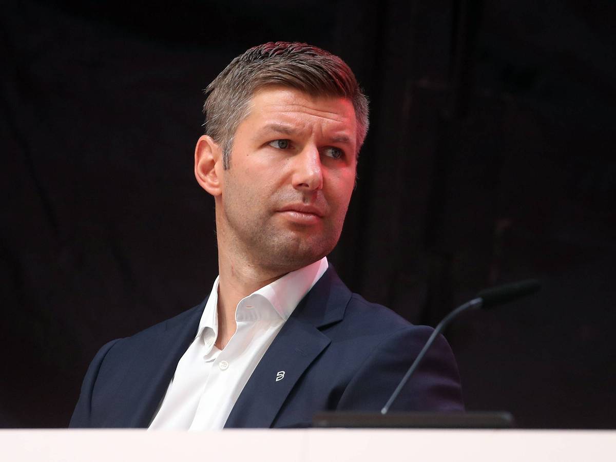 Thomas Hitzlsperger auf dem Podium