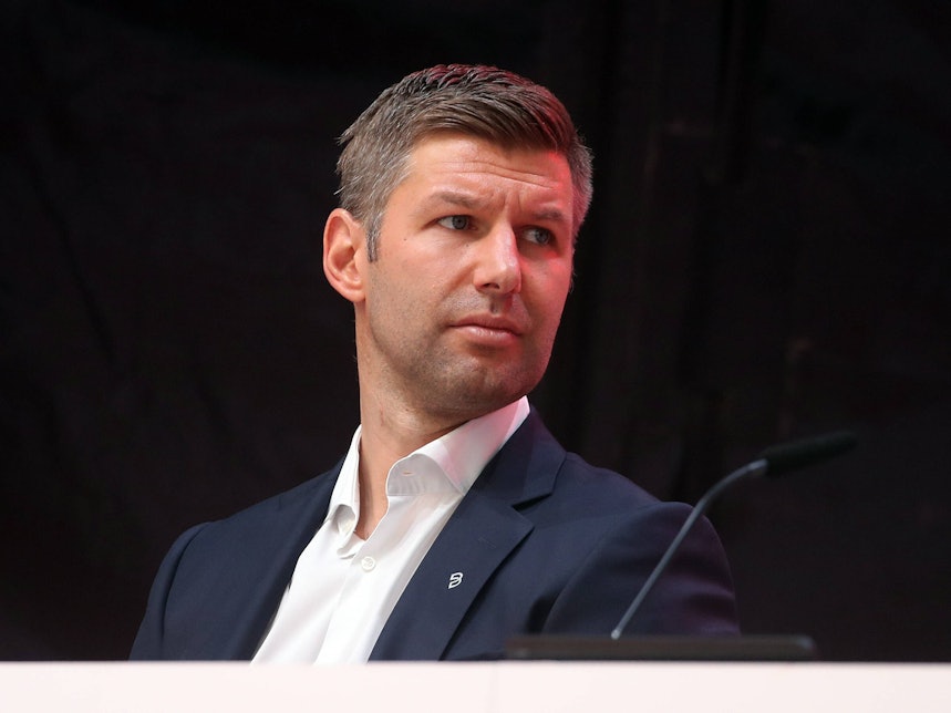 Thomas Hitzlsperger auf dem Podium