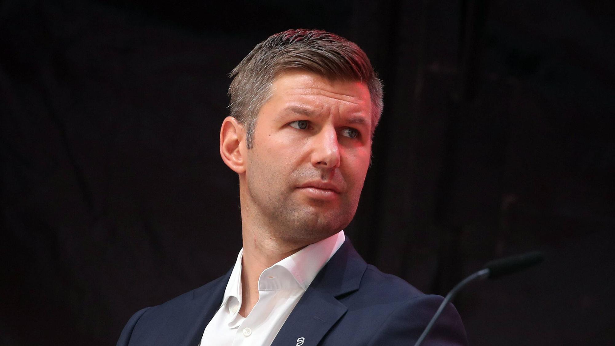 Thomas Hitzlsperger auf dem Podium