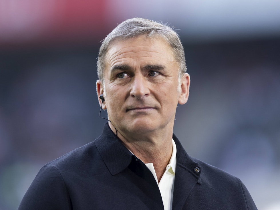 Stefan Kuntz als Experte beim Bundesligaauftaktspiel zwischen Borussia Mönchengladbach und dem FC Bayern München.