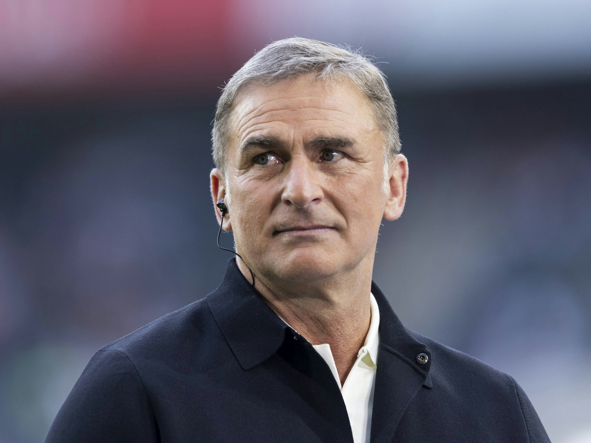 Stefan Kuntz als Experte beim Bundesligaauftaktspiel zwischen Borussia Mönchengladbach und dem FC Bayern München.