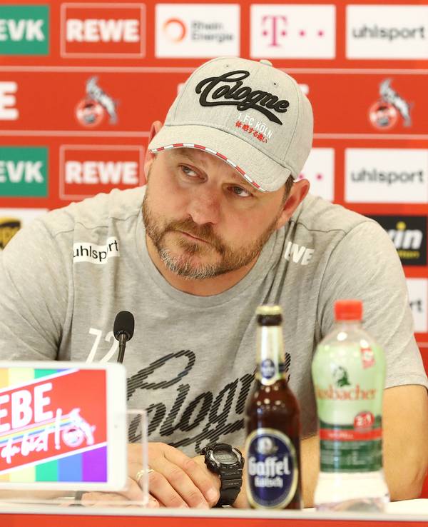 1. FC Köln, Pressekonferenz, Steffen Baumgart (1. FC Köln), 16.09.2021, Bild: Herbert Bucco