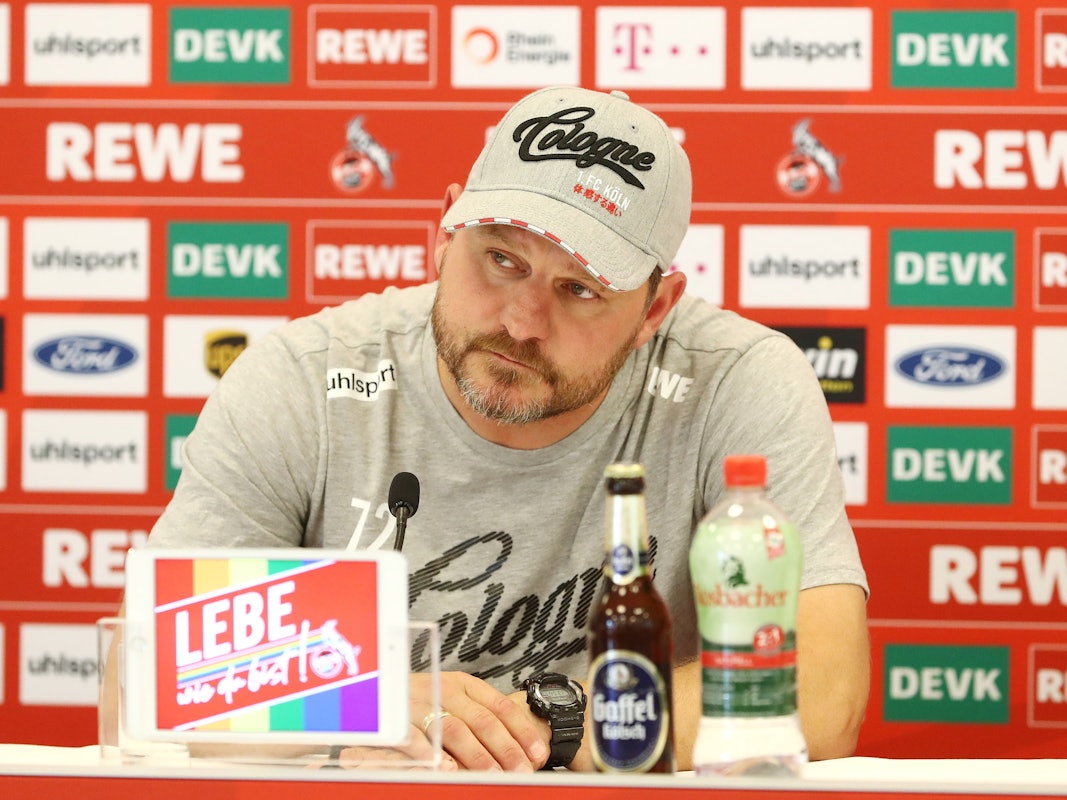 1. FC Köln, Pressekonferenz, Steffen Baumgart (1. FC Köln), 16.09.2021, Bild: Herbert Bucco
