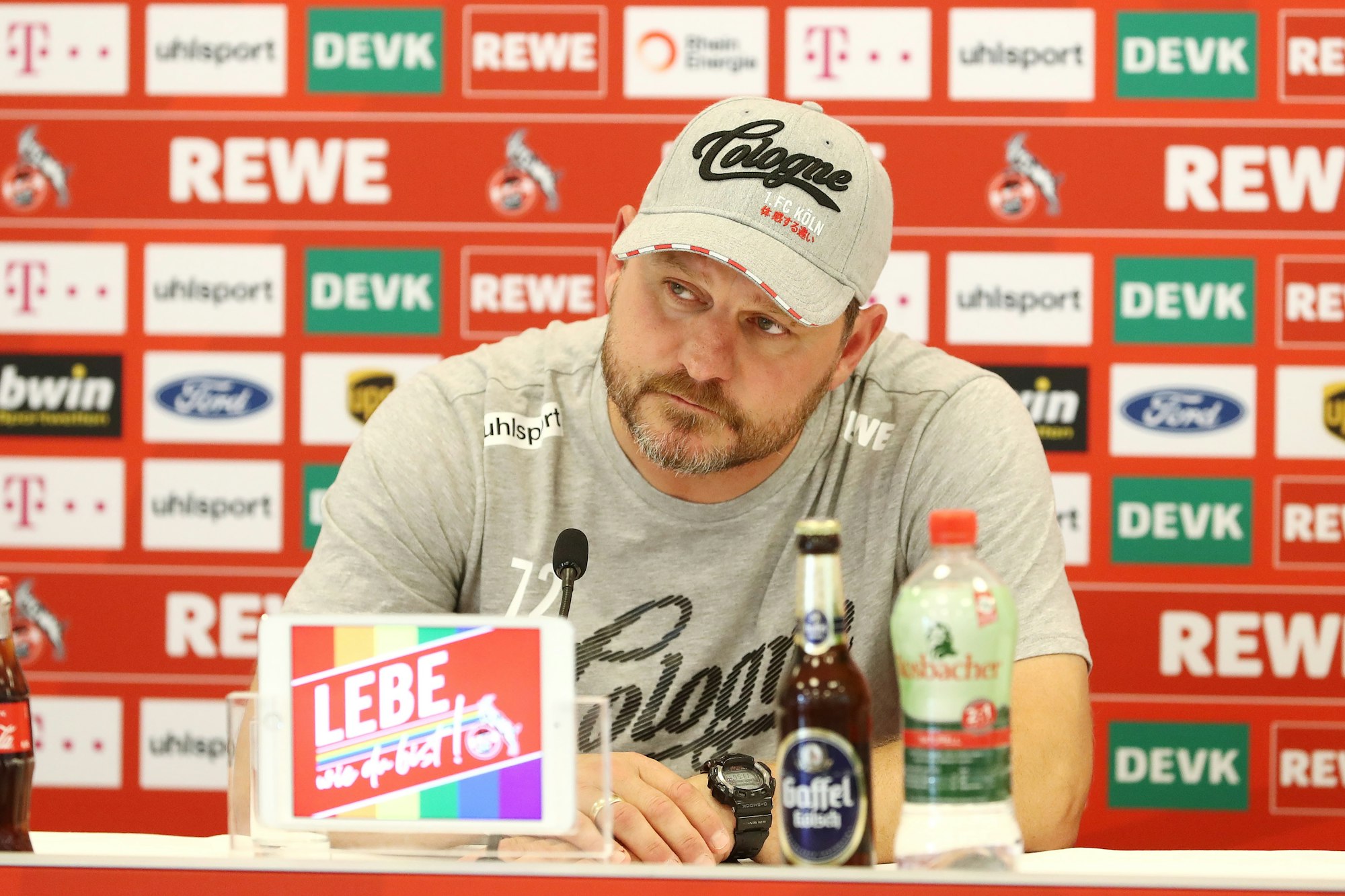 1. FC Köln, Pressekonferenz, Steffen Baumgart (1. FC Köln), 16.09.2021, Bild: Herbert Bucco
