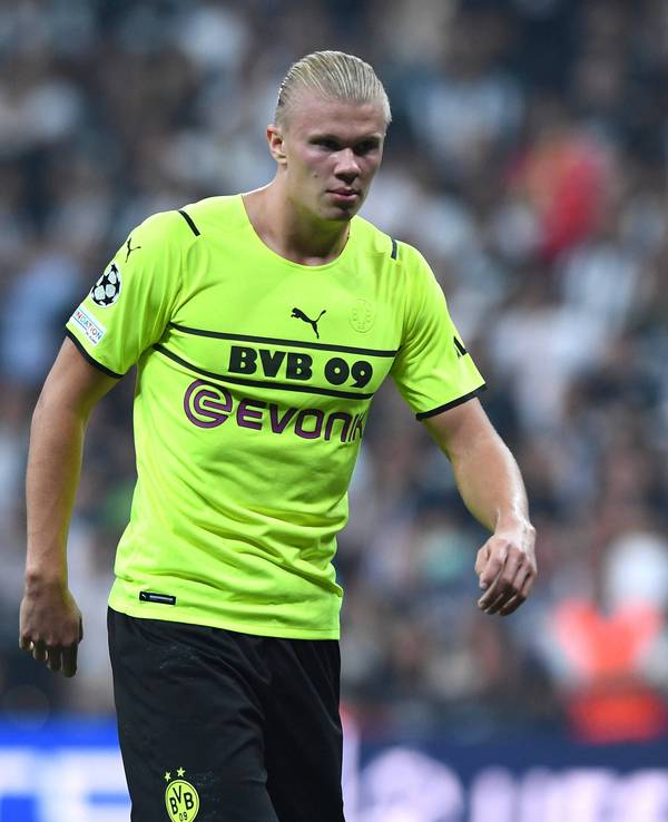 Erling Haaland beim Champions-League-Duell gegen Besiktas Istanbul.