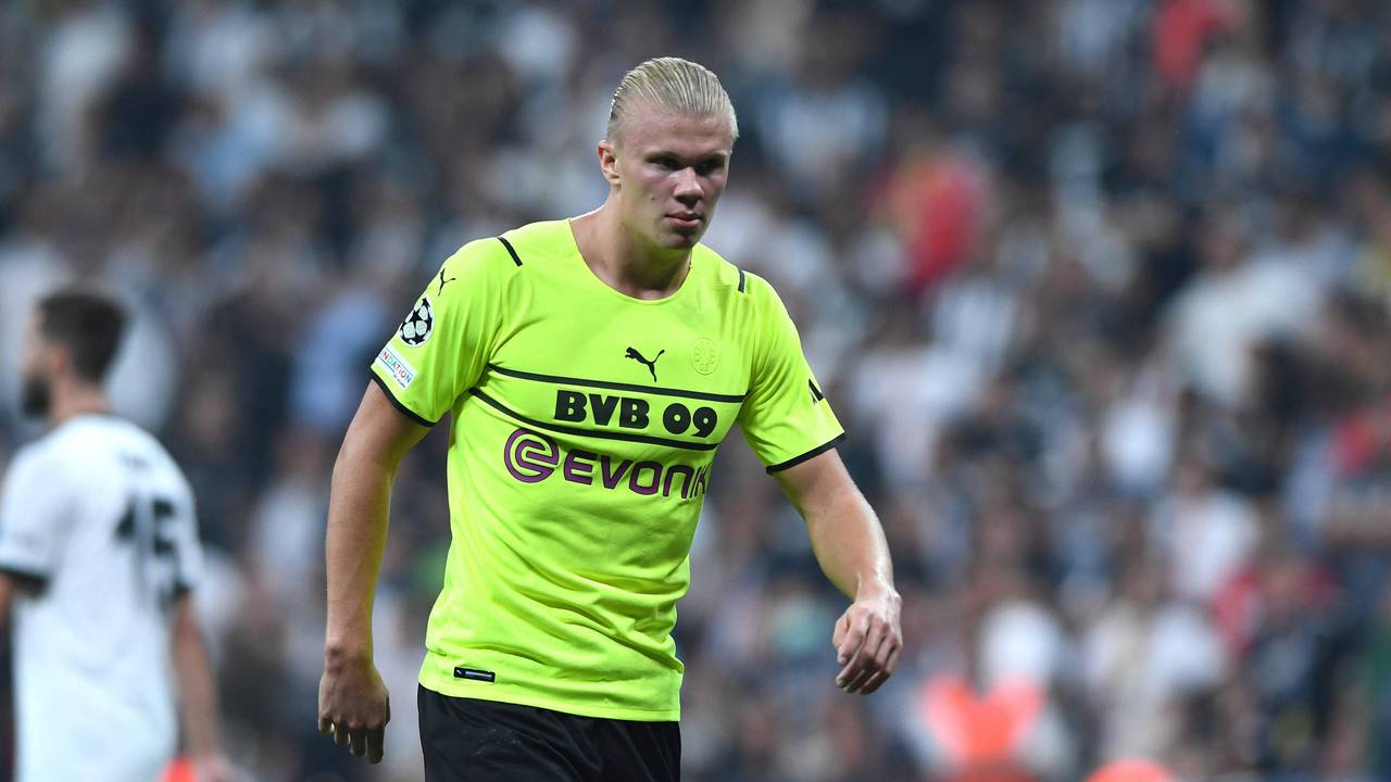 Erling Haaland beim Champions-League-Duell gegen Besiktas Istanbul.