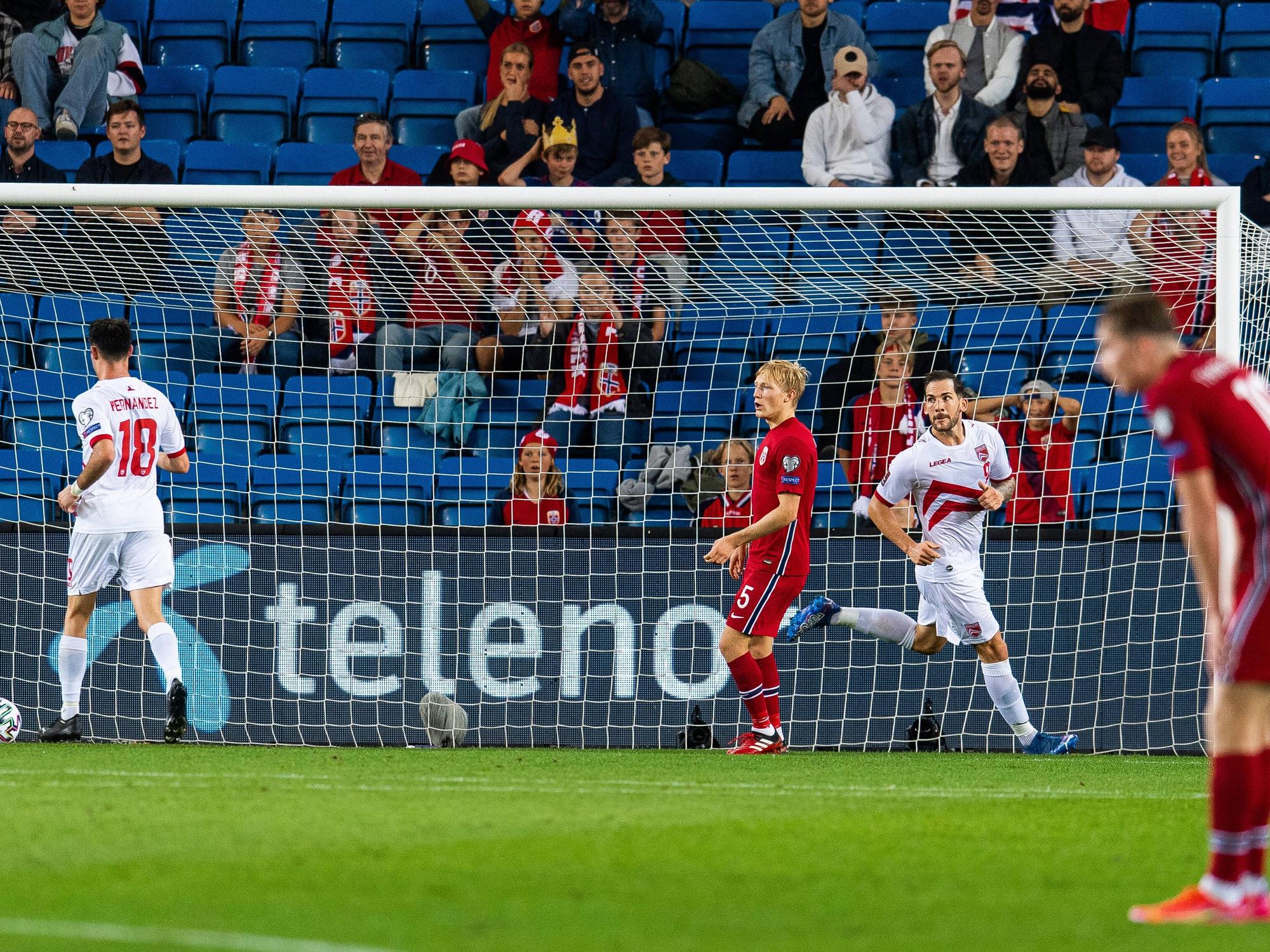 Reece Styche trifft gegen Norwegen.