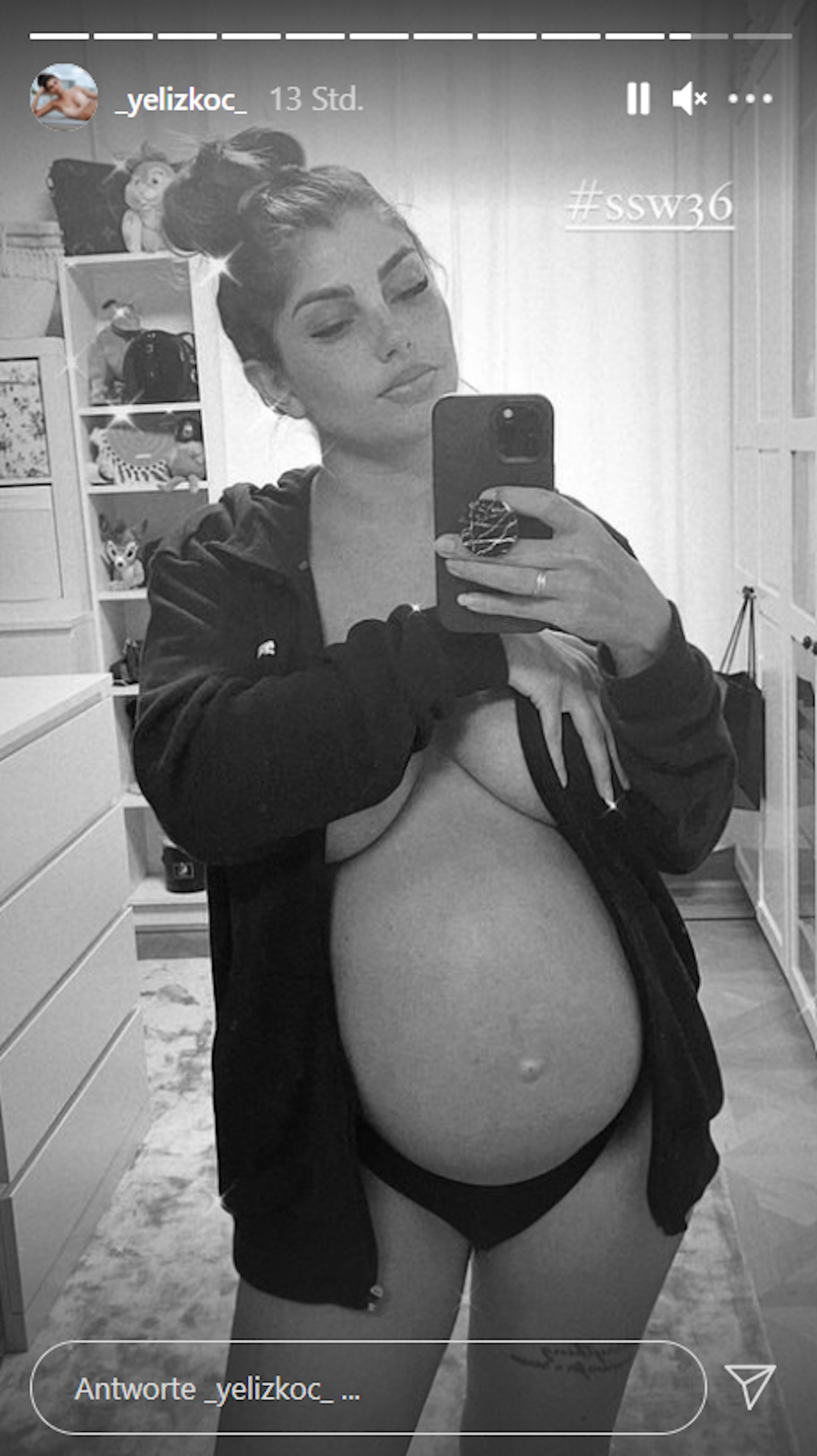 Yeliz Koc postet am Freitagabend in ihrer Instagram-Story ein sexy Bauch-Bild.
