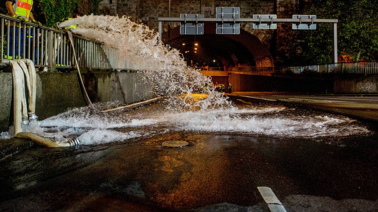 Flutung Rheinufertunnel Köln