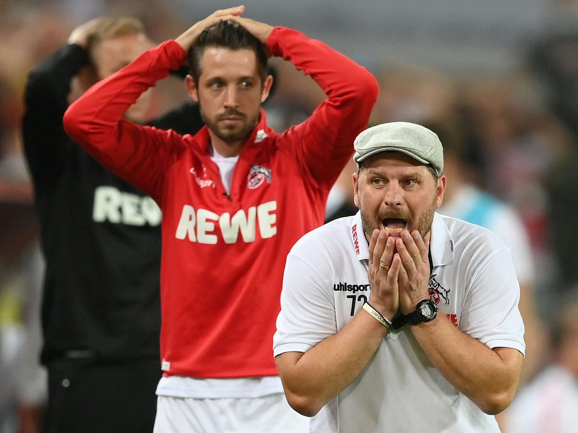 Steffen Baumgart trainiert den 1. FC Köln gegen RB Leipzig.