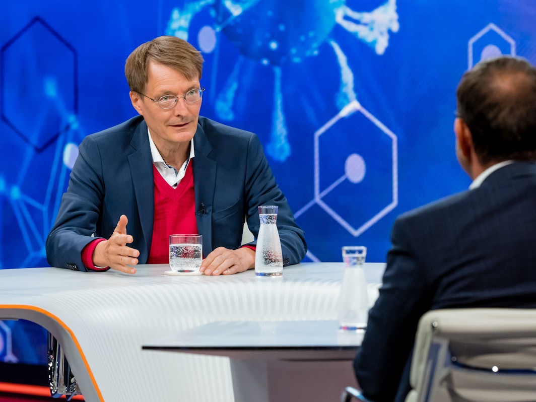 Karl Lauterbach bei „Maybrit Illner“ am 9. September 2021 in Berlin