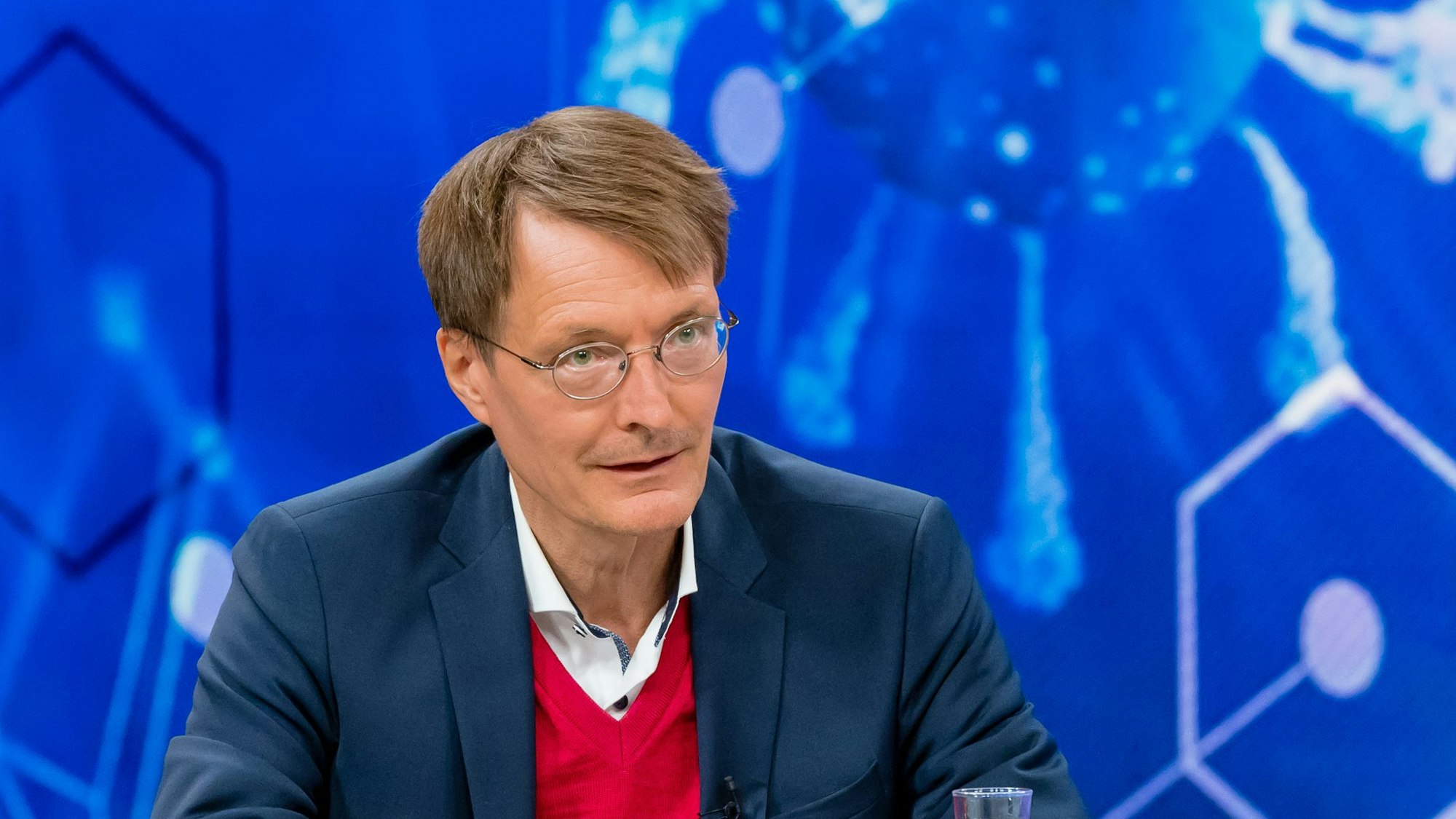 Karl Lauterbach bei „Maybrit Illner“ am 9. September 2021 in Berlin