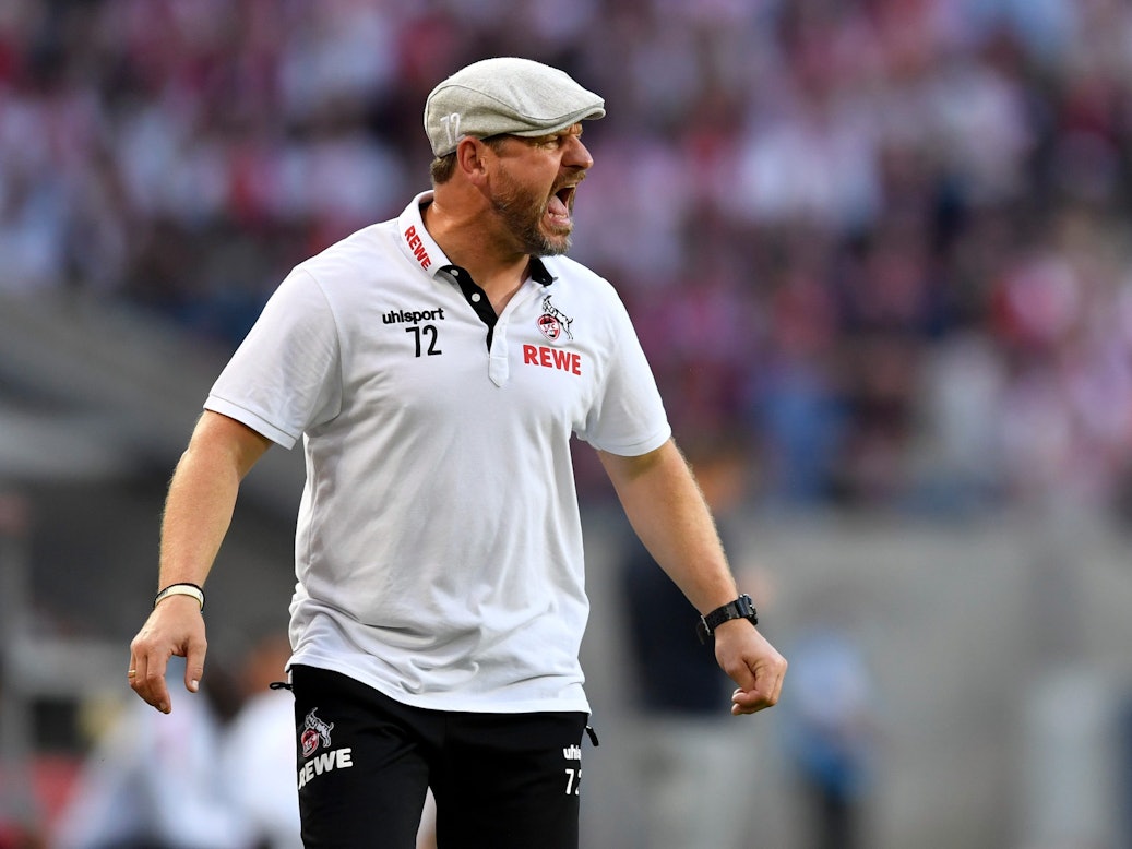 Steffen Baumgart trainiert den 1. FC Köln gegen RB Leipzig.