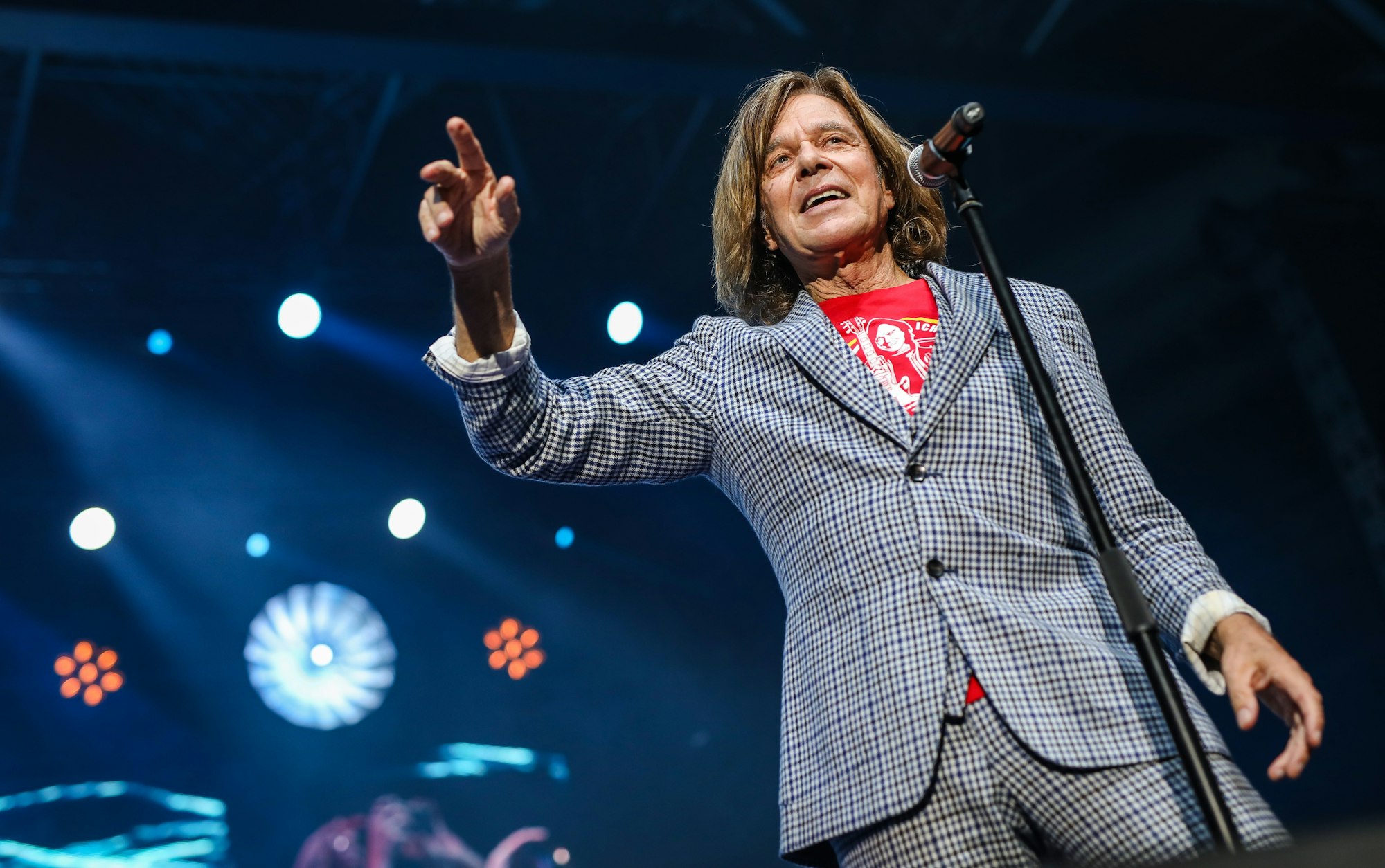 Sänger Jürgen Drews tritt im Oktober 2019 bei der „Schlagernacht des Jahres“ in der Hanns-Martin-Schleyer-Halle auf.