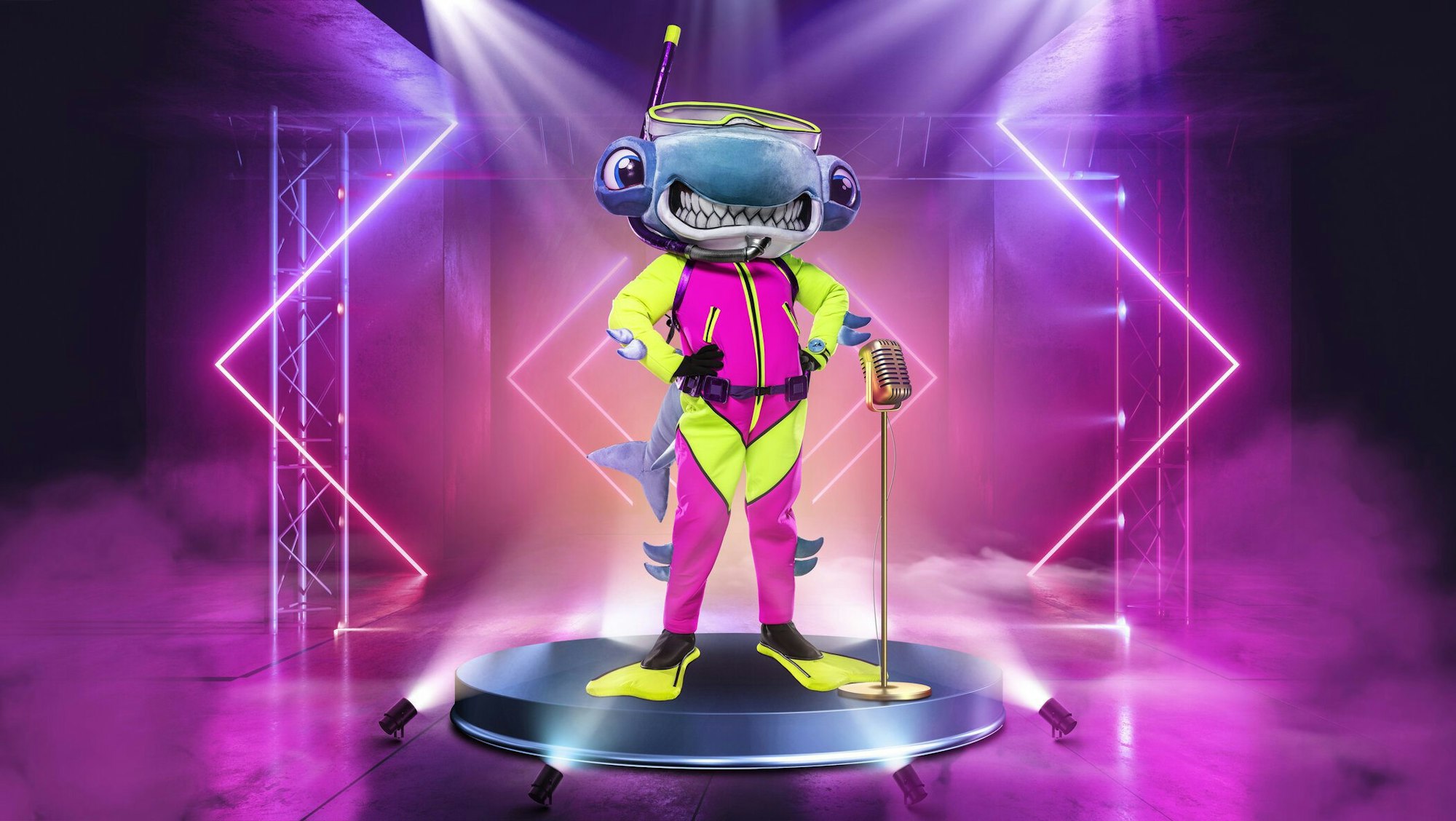 Der Hammerhai ist eines der Kostüme bei der ProSieben-Show „The Masked Singer“ ab 16.10.2021