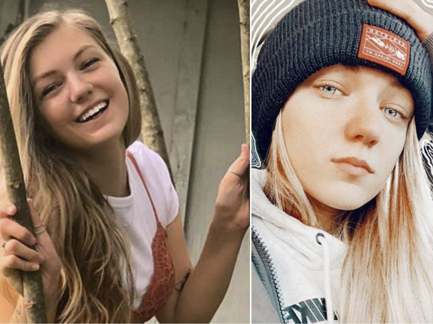 Die Bildkombo zeigt Gabby Petito, deren Leiche wohl nun gefunden wurde. Die Bilder wurden vom FBI Denver veröffentlicht.