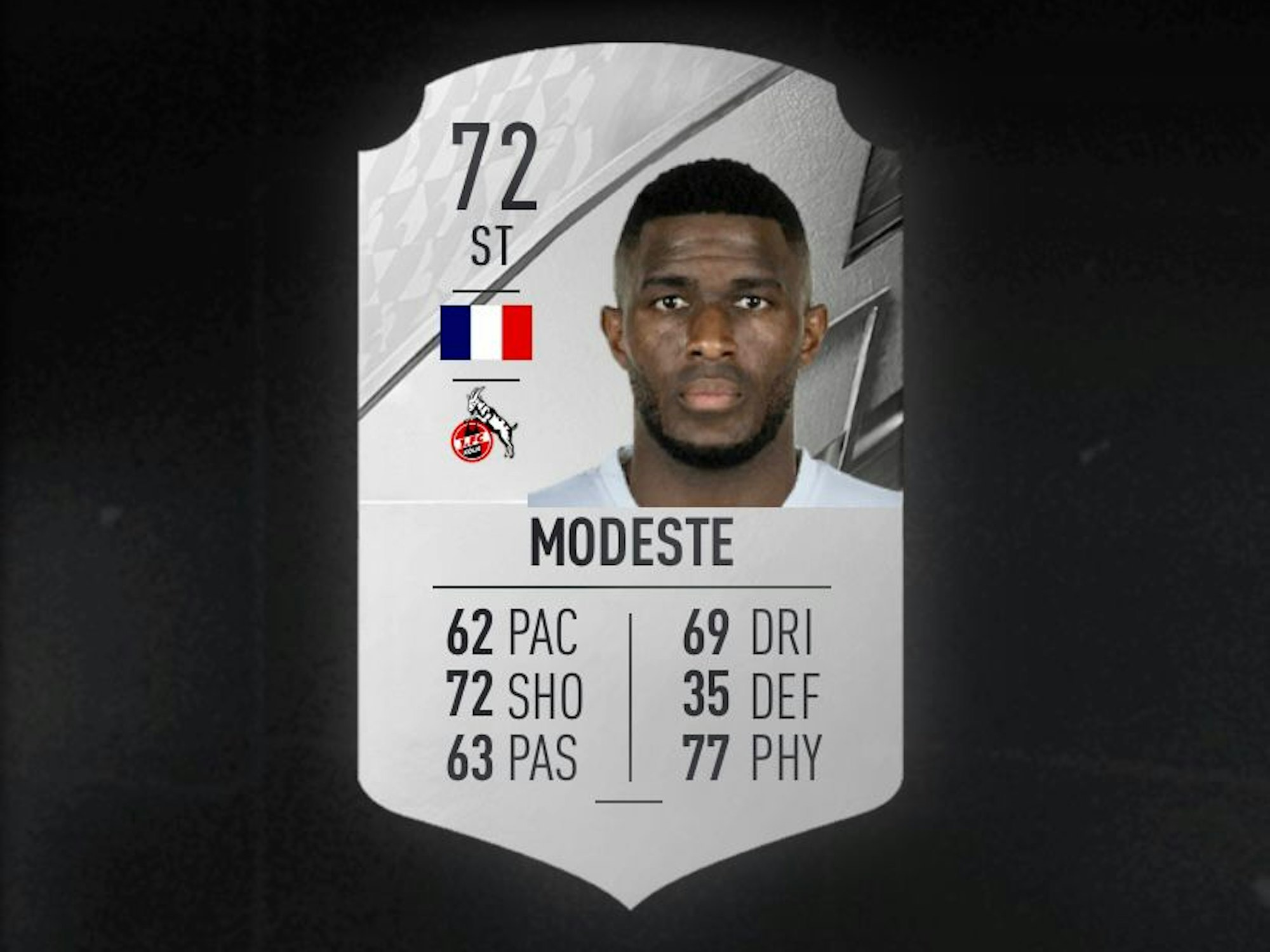 Anthony Modestes Fifa-22-Karte hat eine 72er-Bewertung.