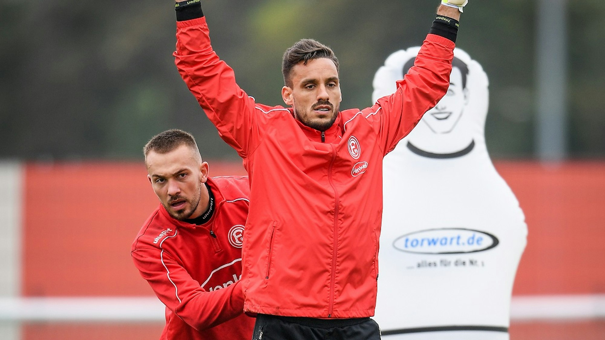 Florian Kastenmeier und Raphael Wolf beim Training