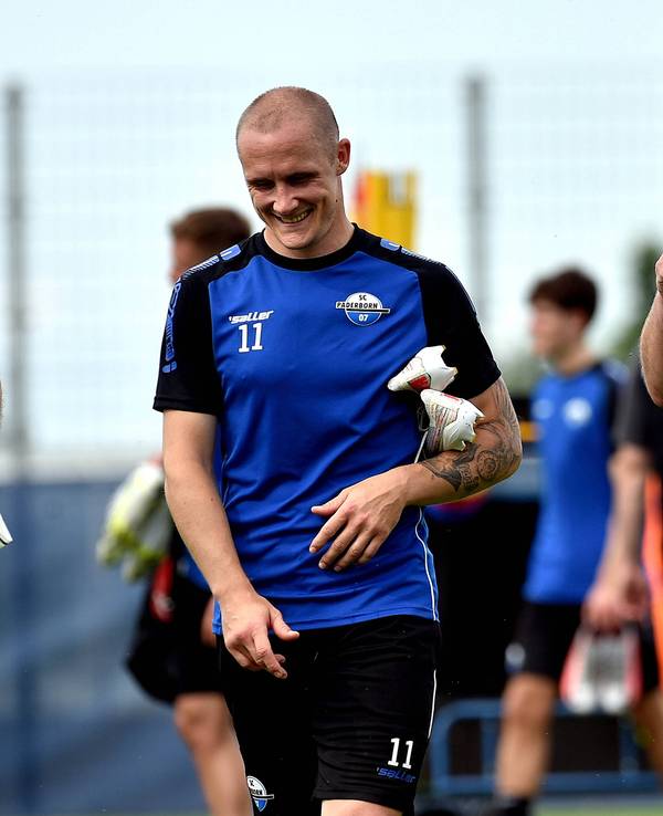 Sven Michel und Lukas Kwasniok beim Training