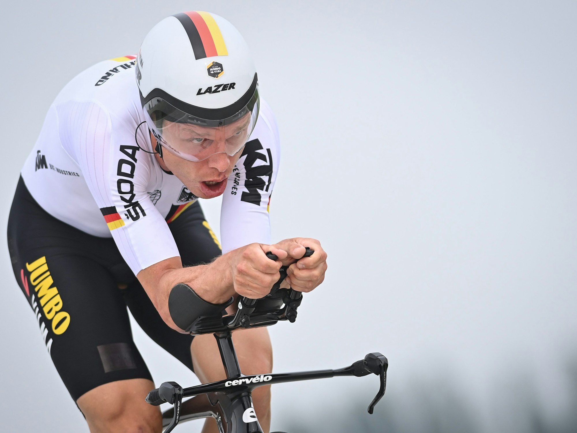 Radsport-Weltmeisterschaft: Beim Zeitfahren in Aktion Tony Martin.