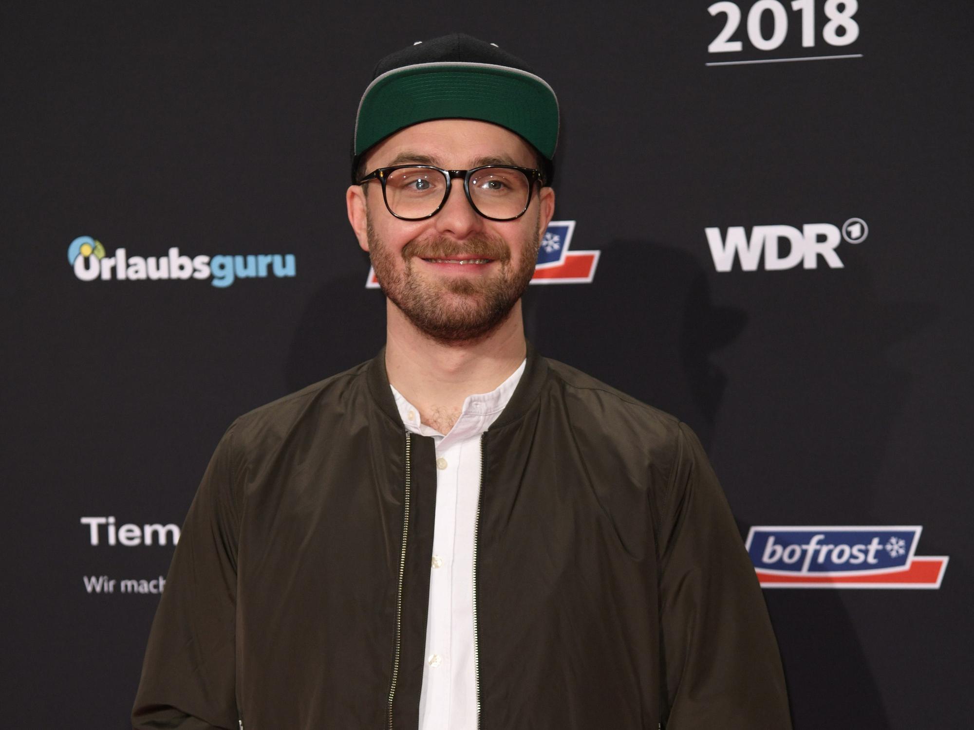 Mark Forster kommt zur Verleihung des Musikpreises 1Live Krone.