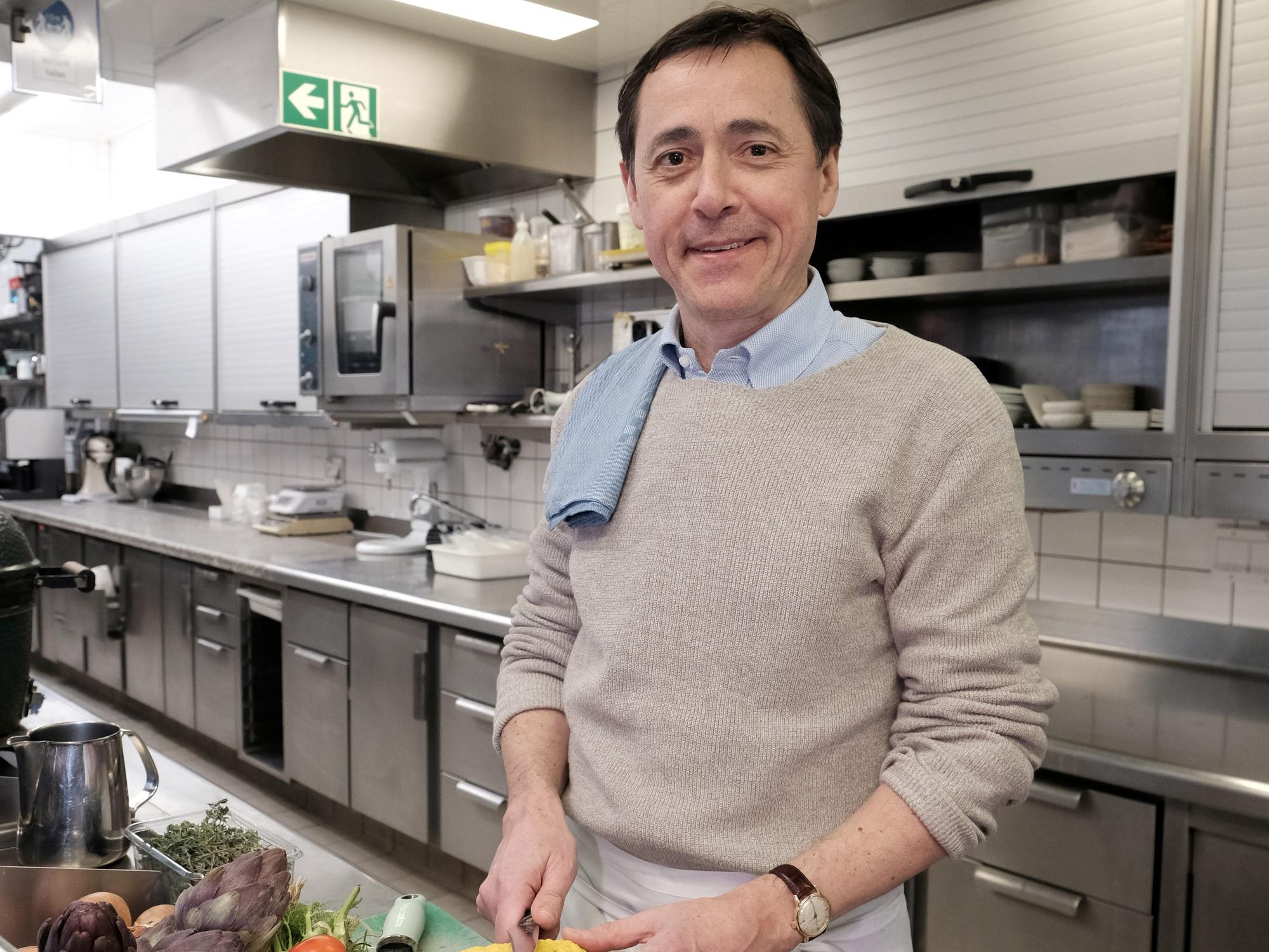 Kölner Gastronom Vincent Moissonnier im Restaurant Le Moissonnier