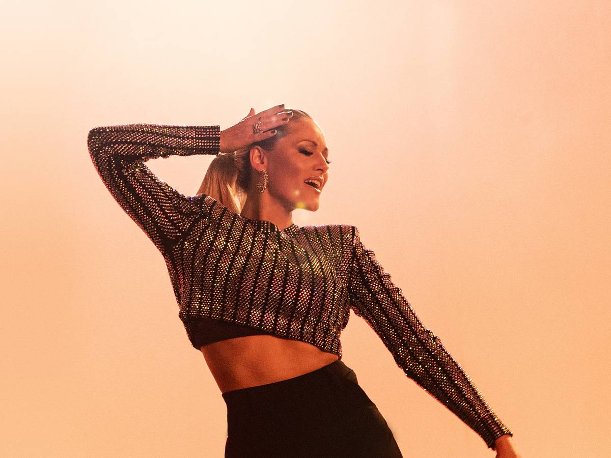 Sängerin Helene Fischer während Aufnahmen für ihr Video von «Vamos a Marte» (undatiert).