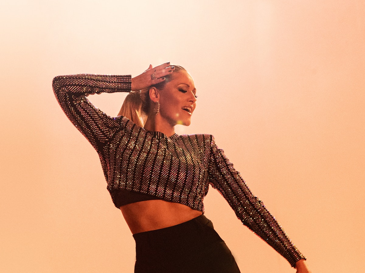 Sängerin Helene Fischer während Aufnahmen für ihr Video von «Vamos a Marte» (undatiert).