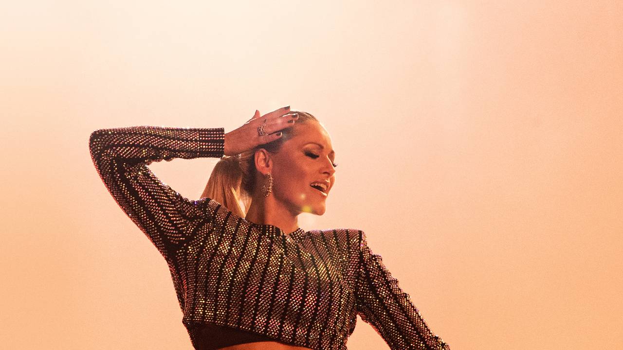 Sängerin Helene Fischer während Aufnahmen für ihr Video von «Vamos a Marte» (undatiert).