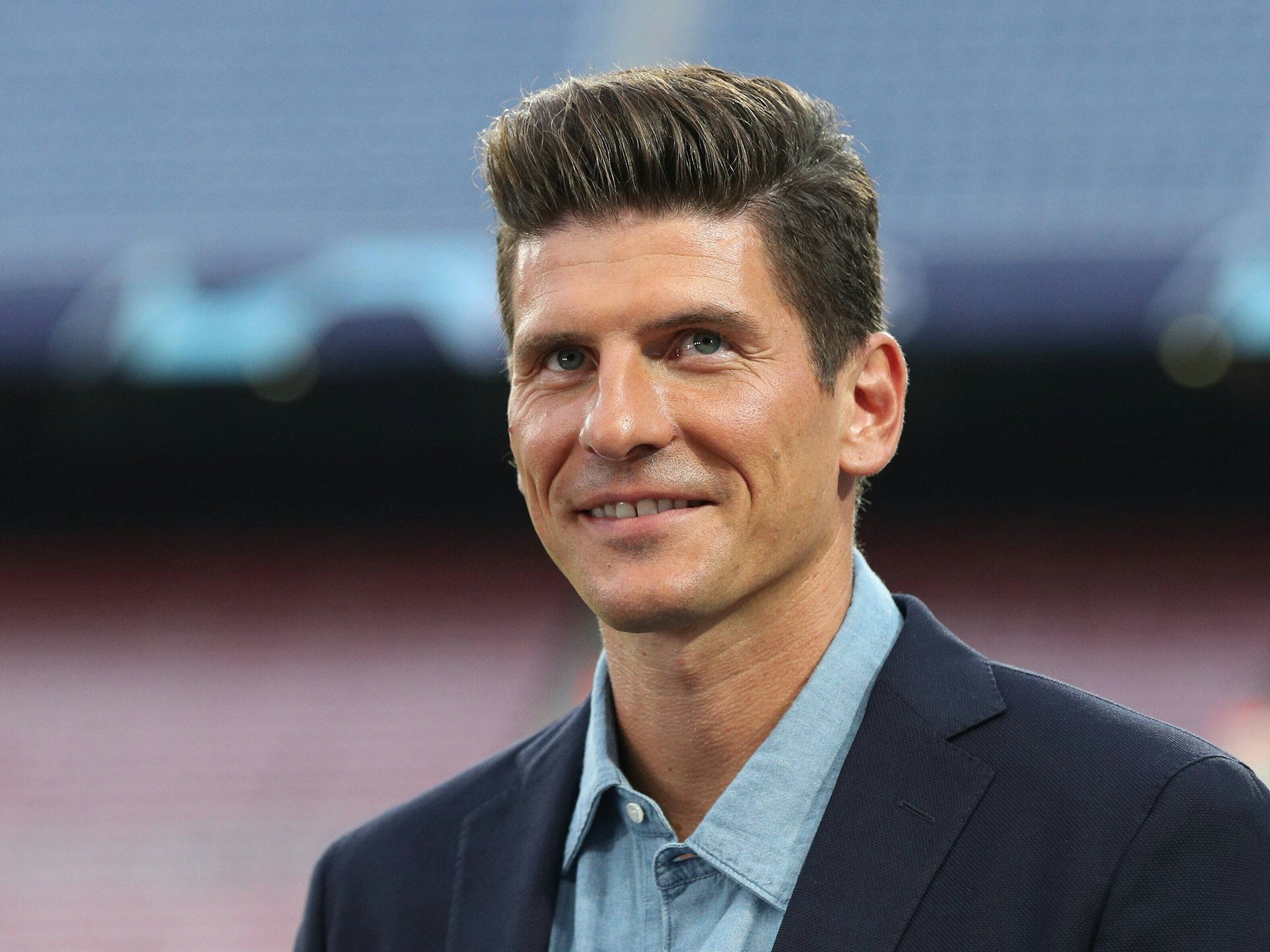 Experte Mario Gomez beim Spiel FC Barcelona gegen Bayern München.