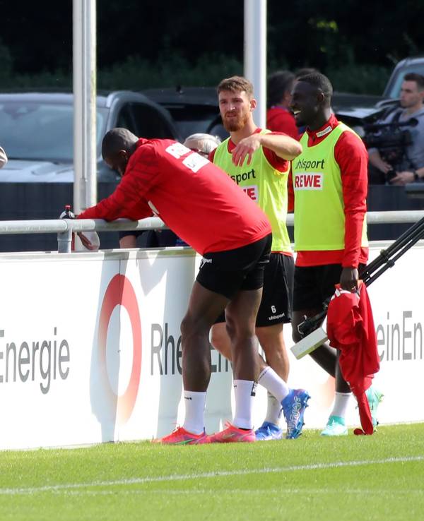 Dominick Drexler besuchte das Training des 1. FC Köln.