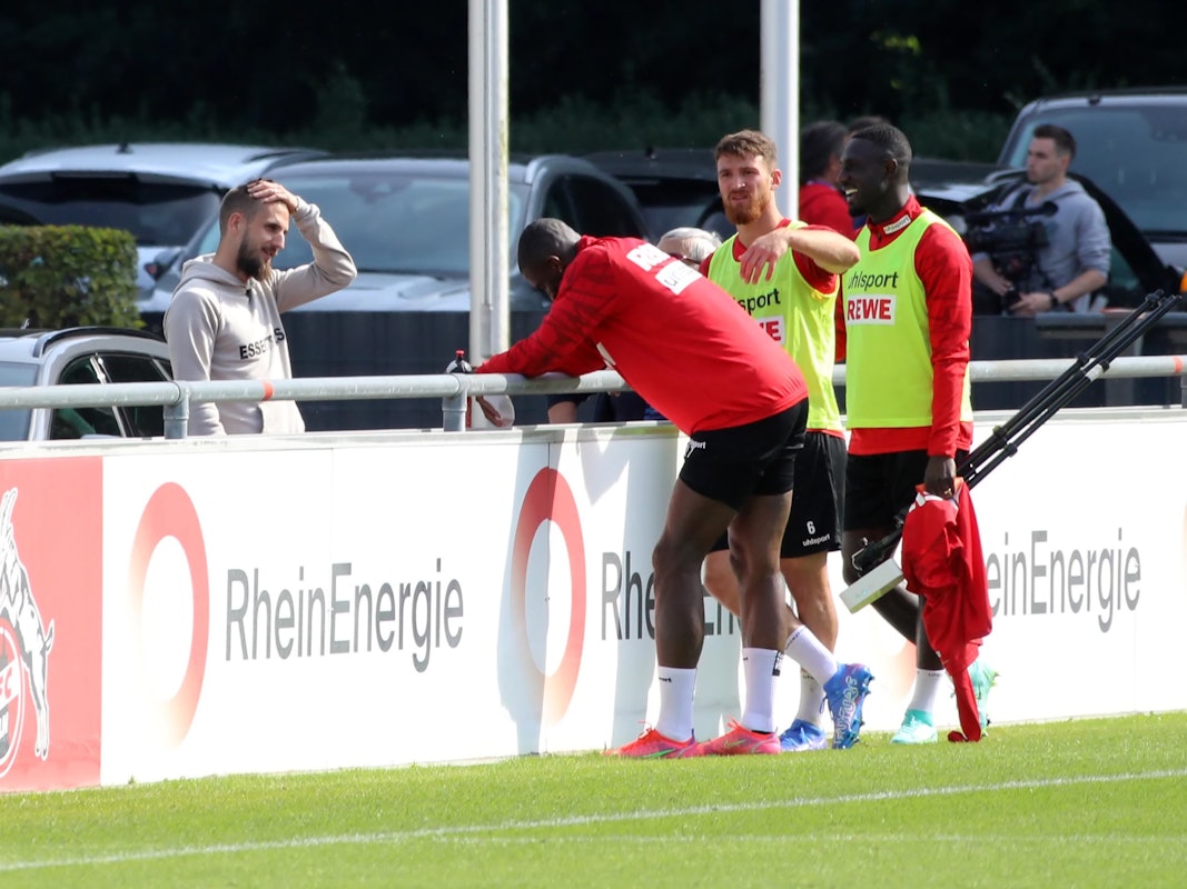 Dominick Drexler besuchte das Training des 1. FC Köln.